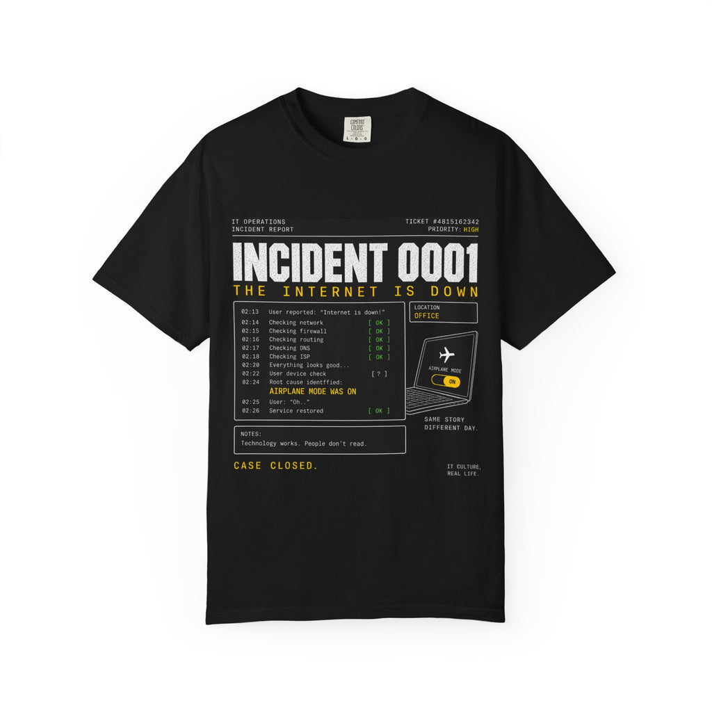 INCIDENT 0001 — The Internet Is Down