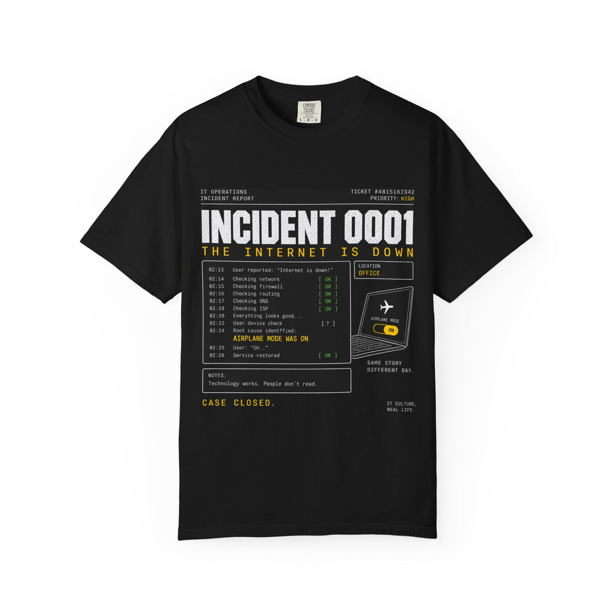 INCIDENT 0001 — The Internet Is Down